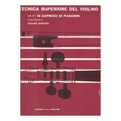 Tecnica Superiore Del Violino Vol.2 - 10 Capricci di Paganini