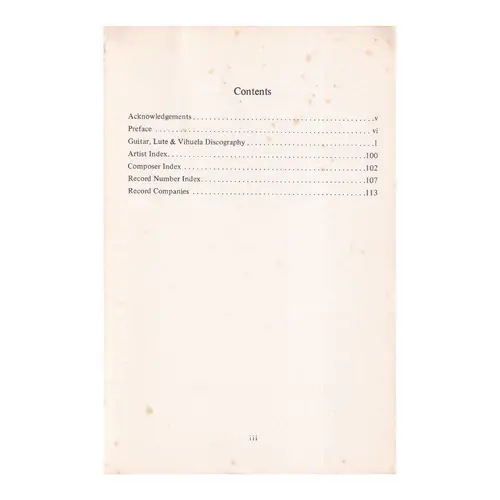 Classic Guitar,Lute and Vihuela Discography