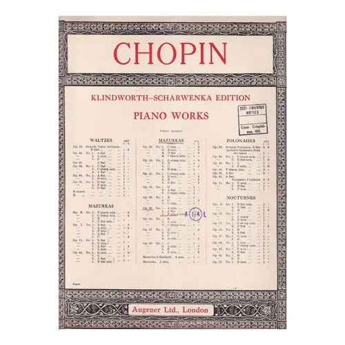 Mazurka N.38 - Op.59 N.3 In F Sharp Min