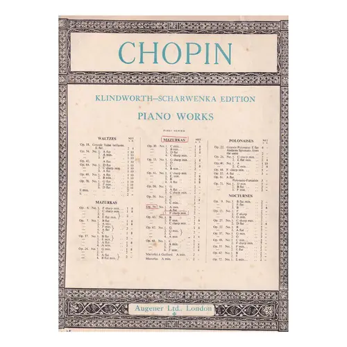 Mazurka N.38 - Op.59 N.3 In F Sharp Min