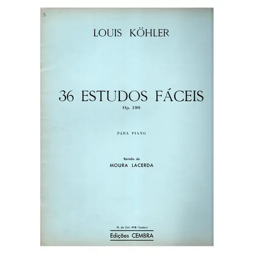 36 estudos faceis op 190