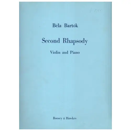 Second Rhapsody for violin and piano