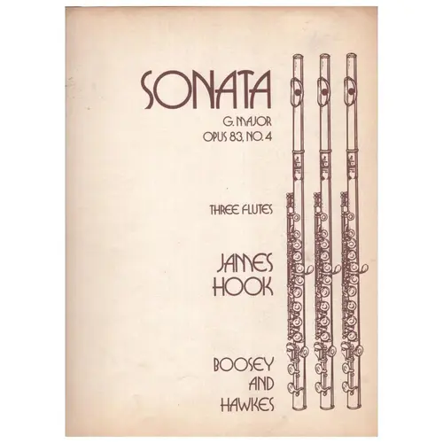 Sonata G Major op. 83 n. 4 for three flutes - Edição Antiga