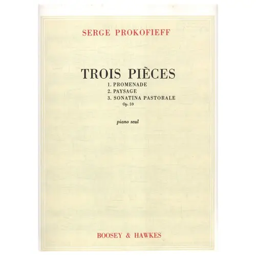 Trois Pieces op. 59 n.1 - piano seul