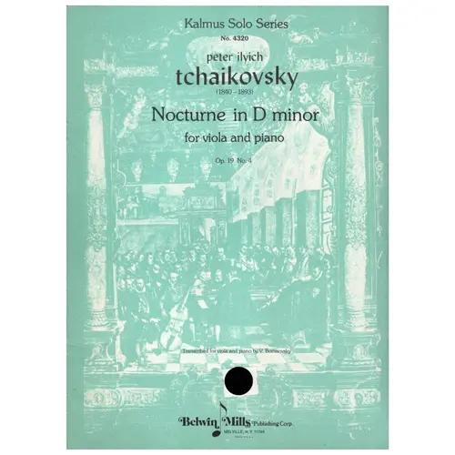 Nocturne in D minor for viola and piano - op. 19 n. 4