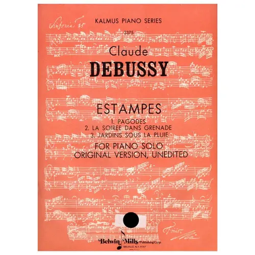 Estampes for piano solo - original version, unedited