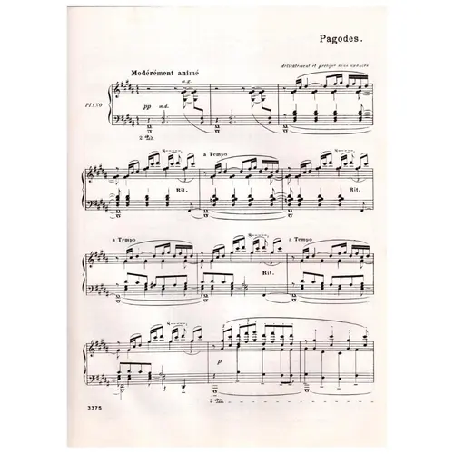 Estampes for piano solo - original version, unedited