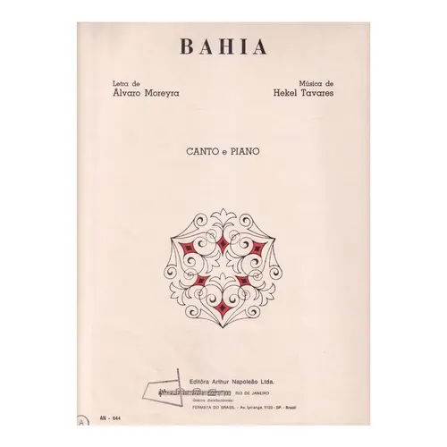 Bahia - canto e piano