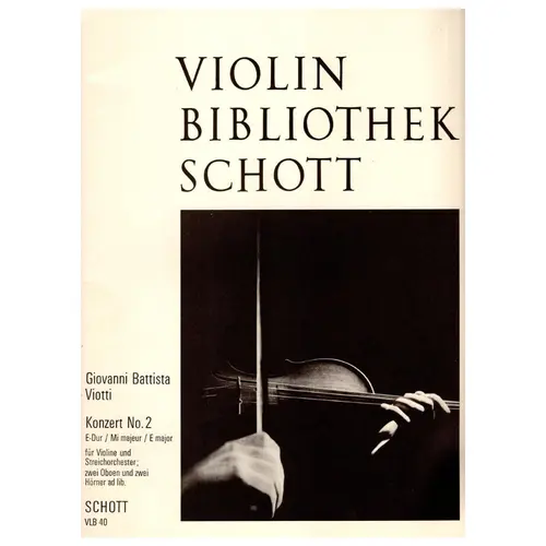 Konzert n. 2 E Dur fur violine und streichorchester