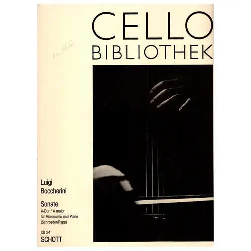 Sonate A Dur fur violoncello und piano