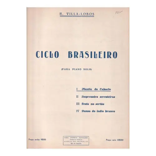 Plantio Do Caboclo (Ciclo Brasileiro I) para piano