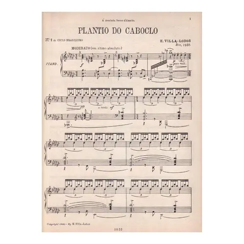Plantio Do Caboclo (Ciclo Brasileiro I) para piano