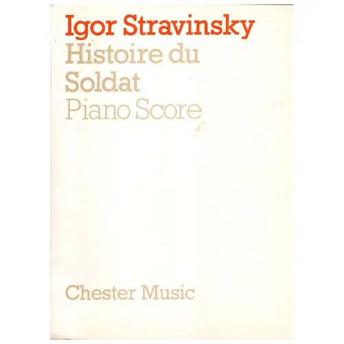 Histoire du Soldat - piano score
