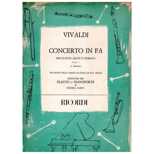 Concerto In Fa per flauto, archi e cembalo   (F.VI N.1)
