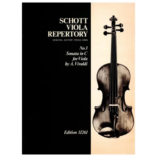 Sonata in C for viola -  Schott viola repertory n.3