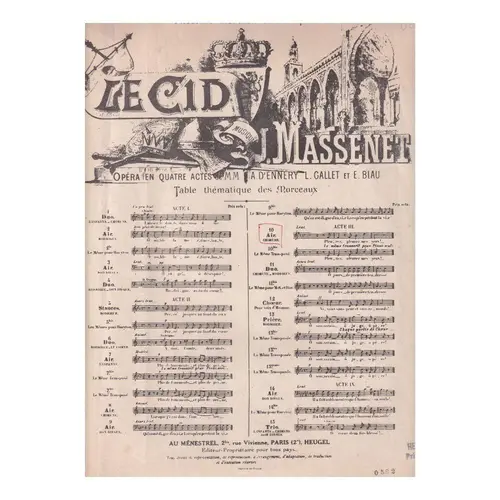 Le El Cid  - N. 10: Air De Chimene