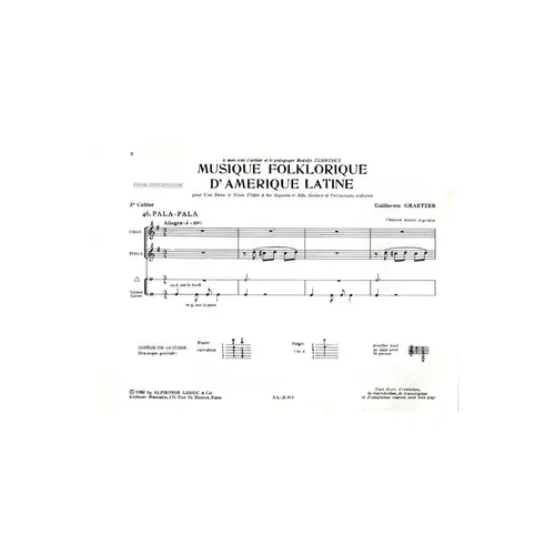 Musique Folklorique D`Amerique Latine - Vol.3