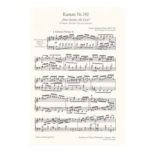Cantata BWV 192 Nun danket alle Gott