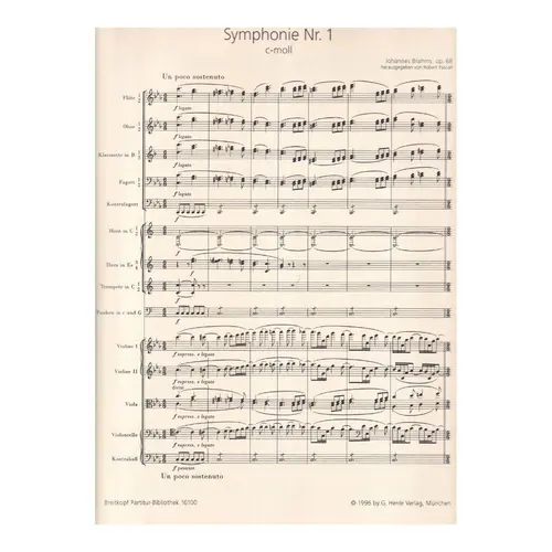 Symphony n.1 in C minor Op. 68 - full score