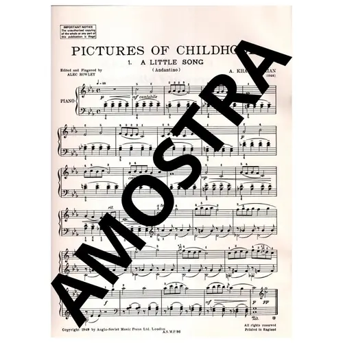 Pictures of Childhood - piano solo