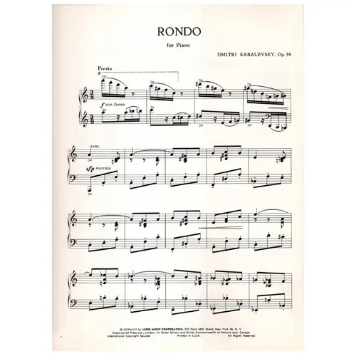 Rondo for piano op. 59
