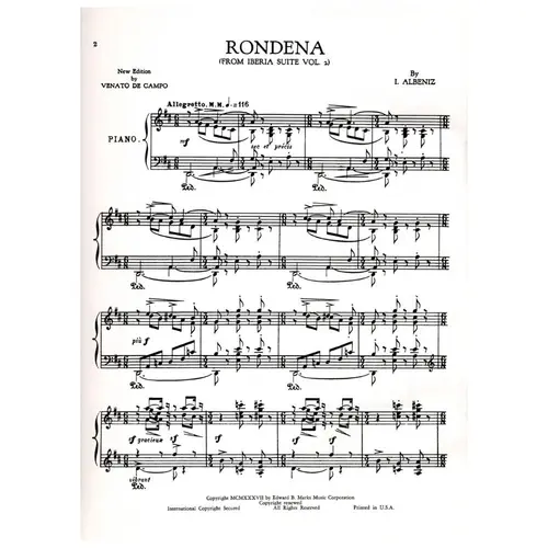 Iberia - vol. II para piano solo