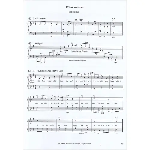 Methode de Clavecin 1ere Annee Vol.2