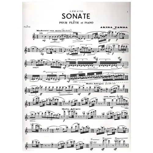 Sonate pour flute et piano