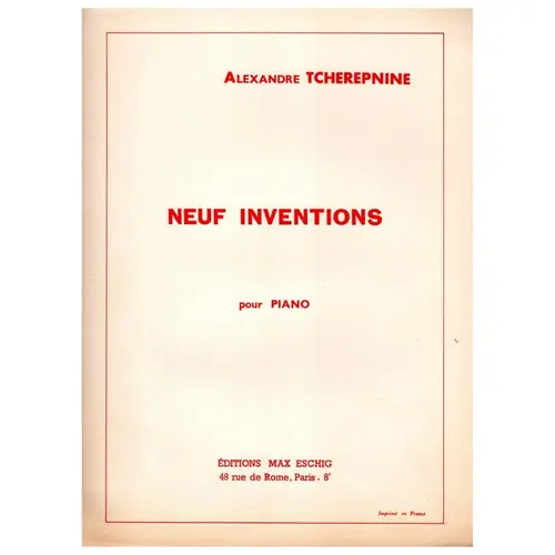 Neuf Inventions  op. 13