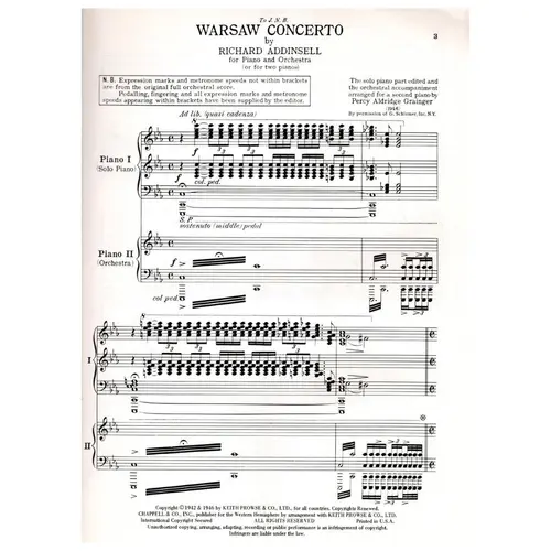 Warsaw Concerto for piano and orchestra