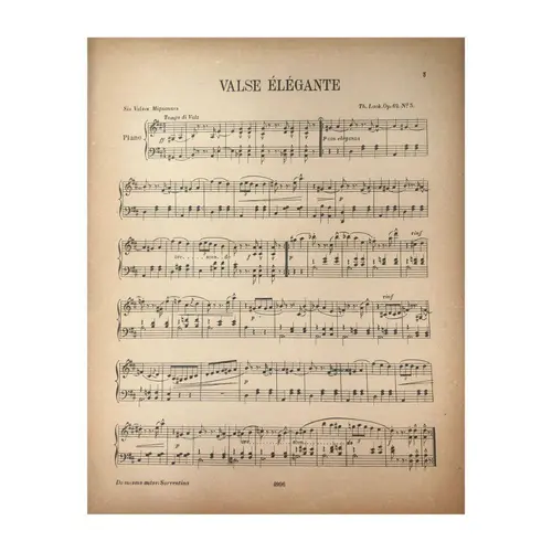 Valse Elegante  - Op.62 N.5  (Edição Antiga)