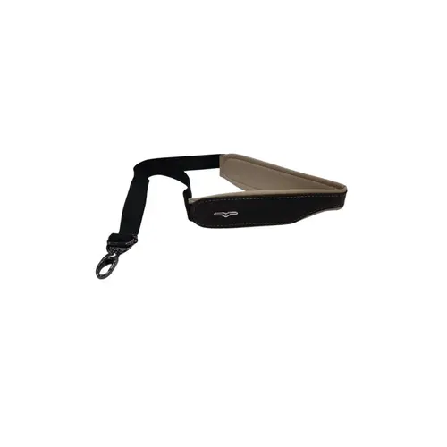 Correia para sax AVS couro 5cm almofadada marrom