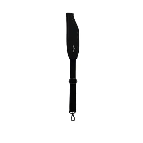 Correia para sax AVS couro 5cm almofadada preta