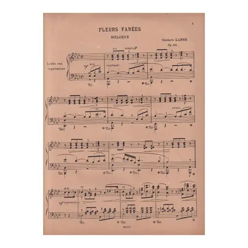 Fleurs Fanees - Op.48  (Edição Antiga)