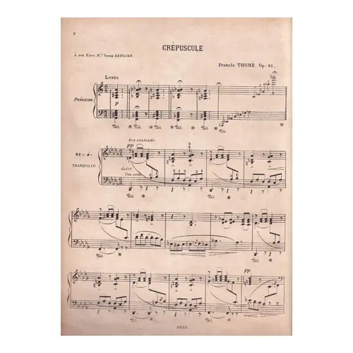 Crepuscule- Op.42  (Edição Antiga)