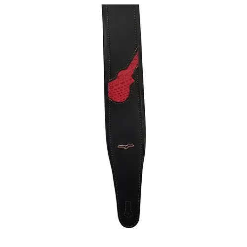 Correia AVS Comfort 8cm Guitarra LP Vermelho Crocco