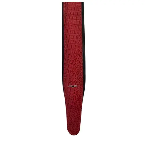 Correia AVS Comfort 8cm Couro Crocco Vermelha