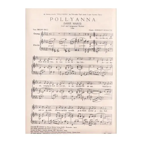 Pollyanna  (Sarie Marei)  (Edição Antiga)