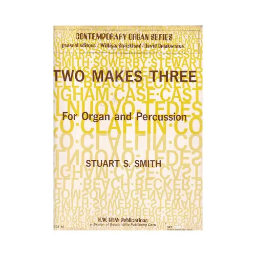 Two Makes Three for Organ and Percussion - Partes