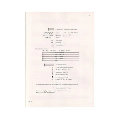 Two Makes Three for Organ and Percussion - Partes
