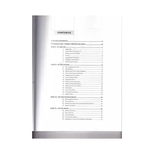 Music Industry Forms The 75 Most Important Documents for the Modern Musician