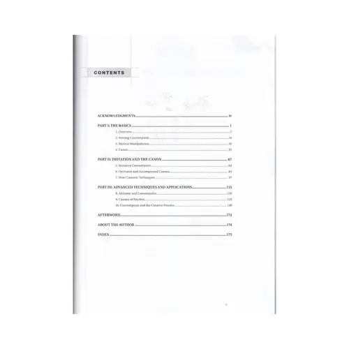 Contemporary Counterpoint Theory e Application