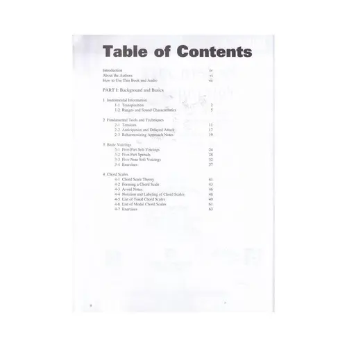 Modern Jazz Voicings Arranging for Small and Medium Ensembles