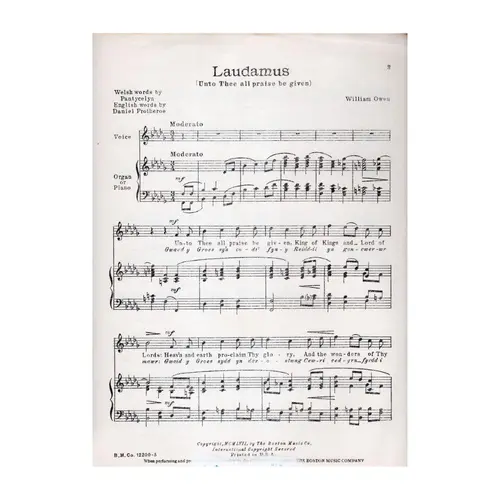 Laudamus(Unto Thee All Praise Be Given) - High
