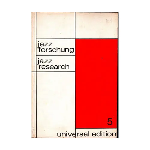 Jazz Forschung / Jazz Research Vol.5