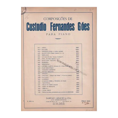 Piccolo Perludio  (Edição Antiga)