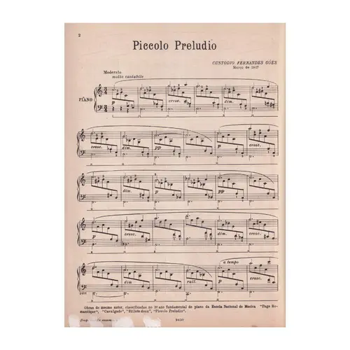 Piccolo Perludio  (Edição Antiga)