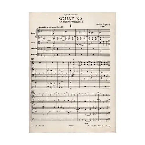 Sonatina Fur Streichorchester