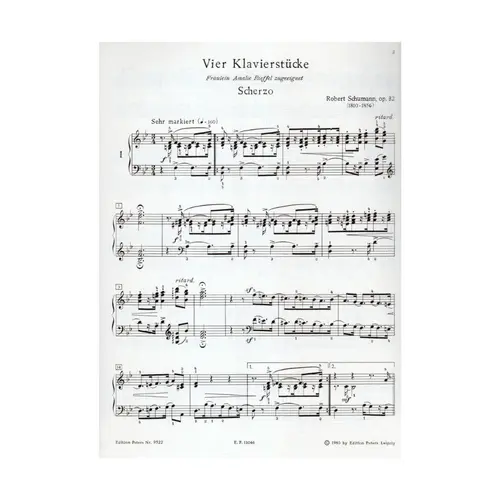 Vier Klavierstucke - Op.32