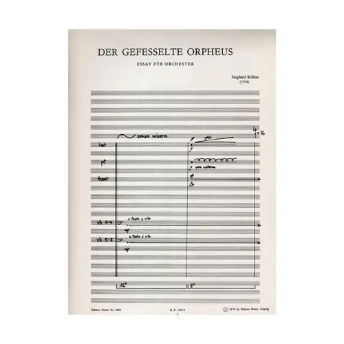 Der Gefesselte Orpheus  (Essay For Orchestra) Op.60